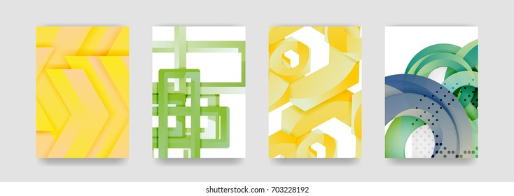 Minimal vector covers background set, geometric futurisrtic style