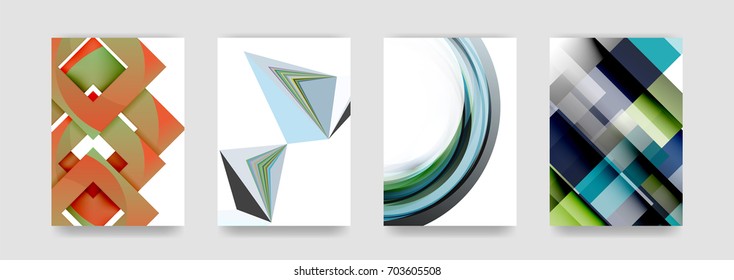 Minimal vector covers background set, geometric futurisrtic style