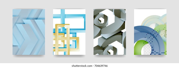 Minimal vector covers background set, geometric futurisrtic style