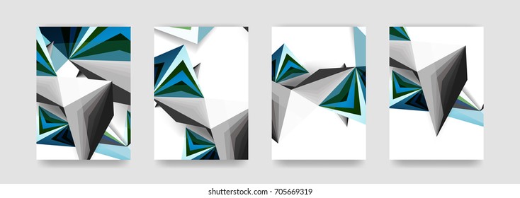 Minimal vector covers background set, geometric futurisrtic style
