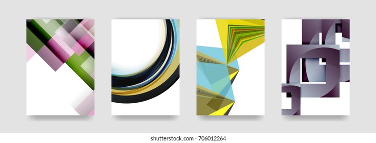 Minimal vector covers background set, geometric futurisrtic style