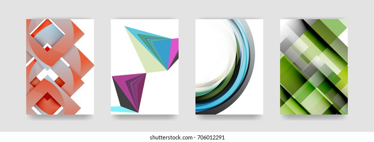 Minimal vector covers background set, geometric futurisrtic style