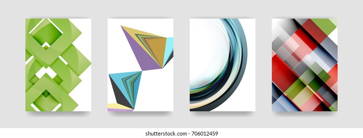 Minimal vector covers background set, geometric futurisrtic style