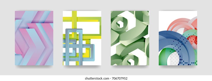 Minimal vector covers background set, geometric futurisrtic style
