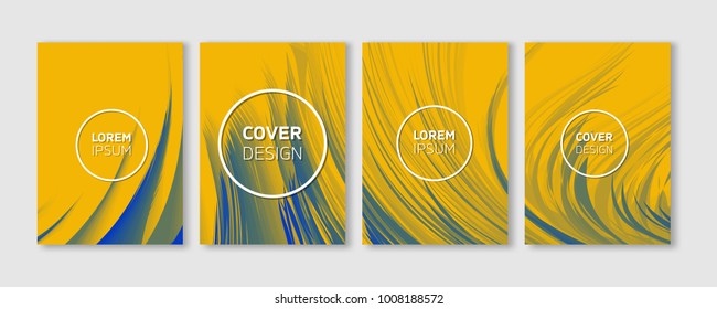 Minimal Vector Covers Design | Cool Vibrant Colors Feather Illustrations | Future Poster Templates