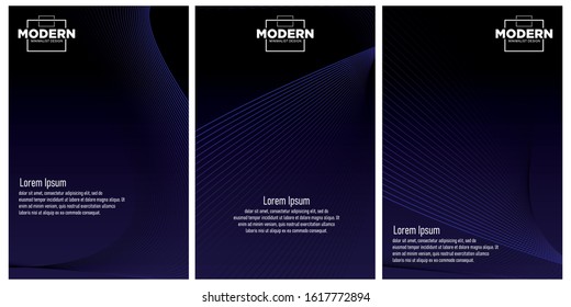 Minimal Vector covers design. Cool halftone gradients. Future Poster template. 