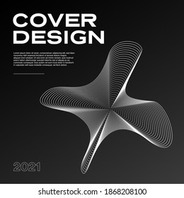 Diseño de cubiertas vectoriales mínimas. Gradientes geniales. Plantilla geométrica futura.