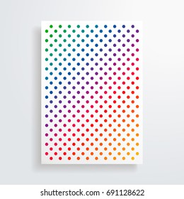Minimal Vector covers design. Cool rainbow gradient. Future Poster template. Template for poster or cover.