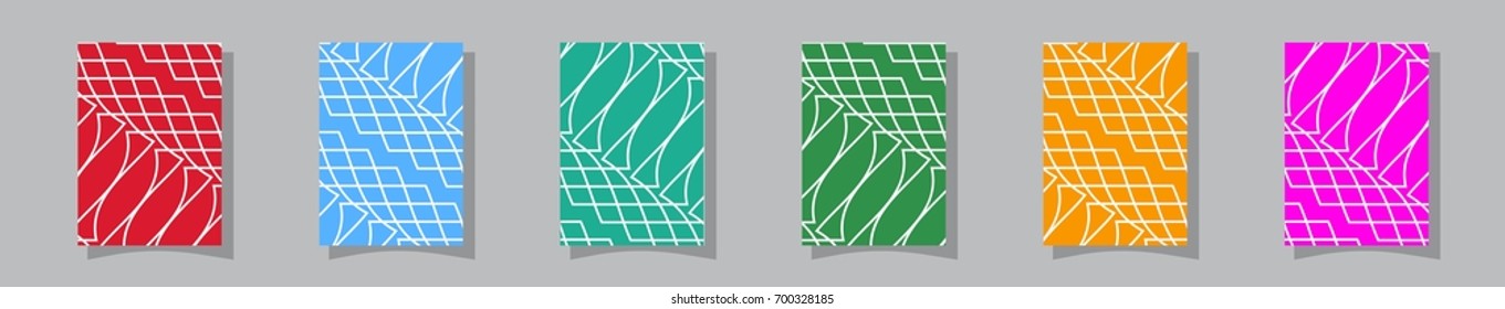 Minimal Vector covers design. Cool halftone gradients. Future geometric template