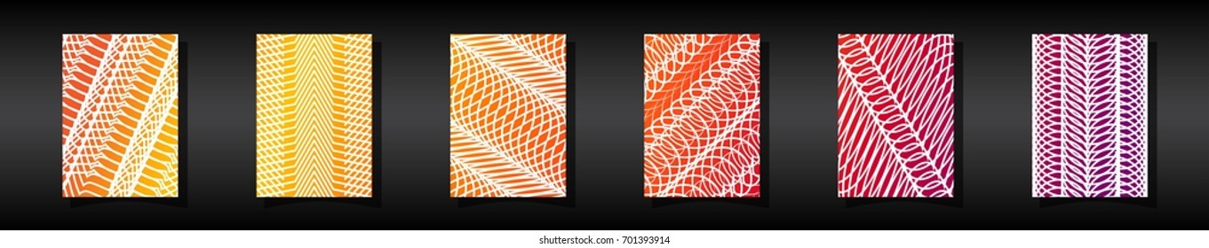 Minimal Vector covers design. Cool halftone gradients. Future geometric template