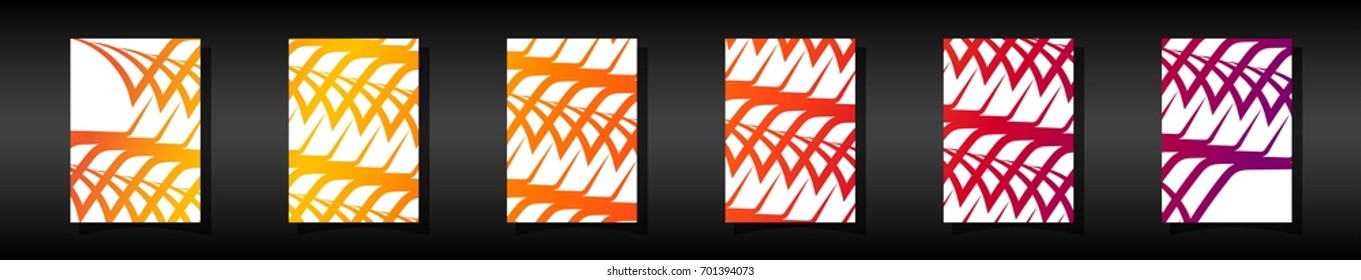 Minimal Vector covers design. Cool halftone gradients. Future geometric template