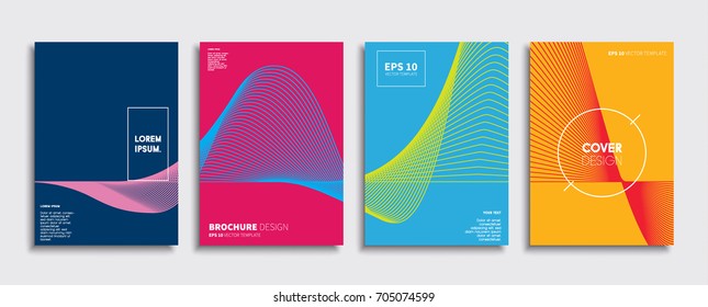 Minimal Vector covers design  Cool halftone gradients  Future Poster template 
