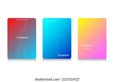 Minimal Vector covers design. Future Poster template. Minimal cover design. Colored halftone gradients. Future geometric patterns. Eps10 vector.