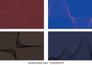 Minimal Vector covers design. Future Poster template