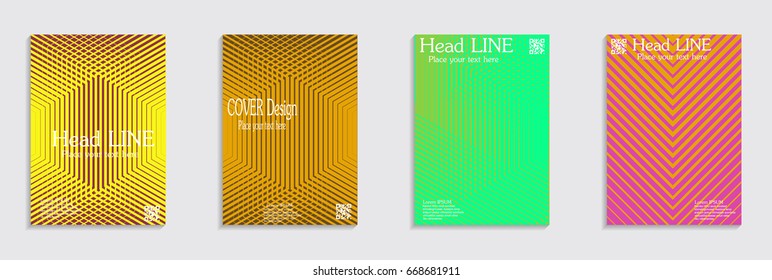 Minimal Vector covers design.  Future Poster template.