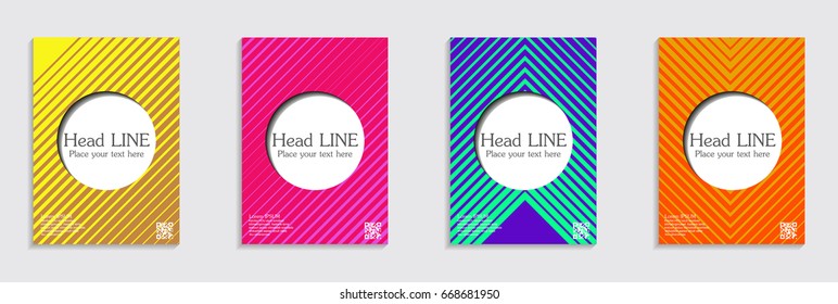 Minimal Vector covers design.  Future Poster template.