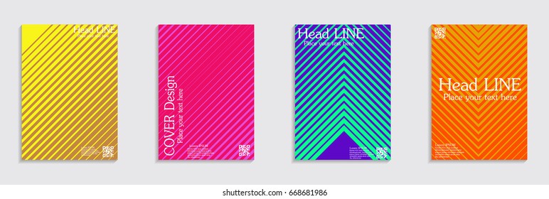 Minimal Vector covers design.  Future Poster template.