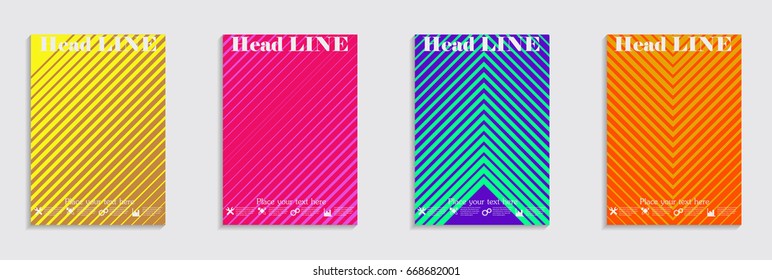 Minimal Vector covers design.  Future Poster template.