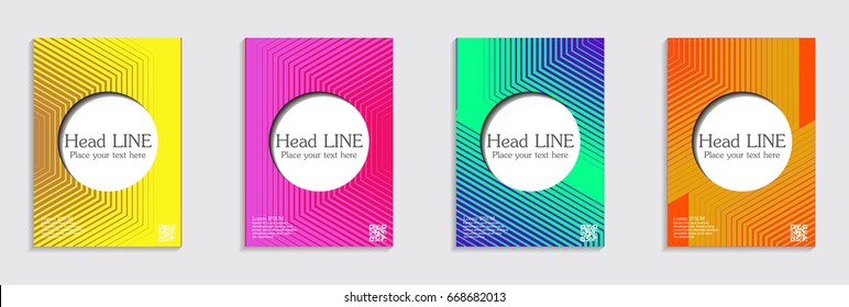 Minimal Vector covers design.  Future Poster template.