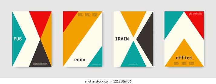 Minimal vector covers design. Geometric cover. Pink, gold, white, bright colorful set graphic design. Shapes patterns. Triangle template. Cool minimal vector covers design. Business concept.