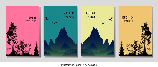 Minimal Vector covers design. Multipurpose template with cover. Trendy minimalist flat geometric design. Square format.