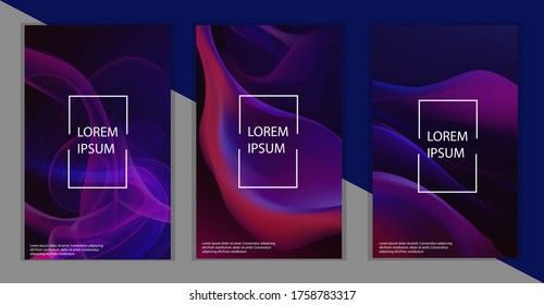 Minimal Vector covers design template. Cool halftone gradients. Future Poster template. EPS 10 Vector