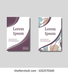 Minimal vector covers set. Artistic painted design set. Abstract gradient pattern background. Eps10. Can be use for journal, composition, cover, book, certificate, card, flyer