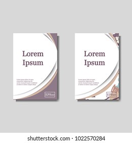 Minimal vector covers set. Artistic painted design set. Abstract gradient pattern background. Eps10. Can be use for journal, composition, cover, book, certificate, card, flyer