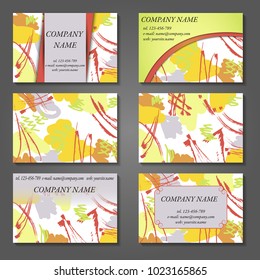 Minimal vector covers set. Artistic painted design set. Abstract pattern background. Eps10. Can be use for journal, composition, cover, book, certificate, card, flyer, visiting cards
