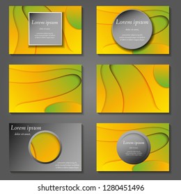 Minimal vector covers set. Future geometric trendy gradient design. Abstract gradient pattern background. Eps10. Can be use for journal, composition, cover, book, certificate, card, flyer