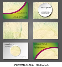 Minimal vector covers set. Future geometric line design set. Abstract gradient pattern background. Eps10. Can be use for journal, composition, cover, book, certificate, card, flyer