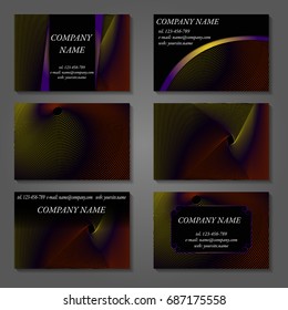 Minimal vector covers set. Future geometric line design set. Abstract gradient pattern background. Eps10. Can be use for journal, composition, cover, book, certificate, card, flyer
