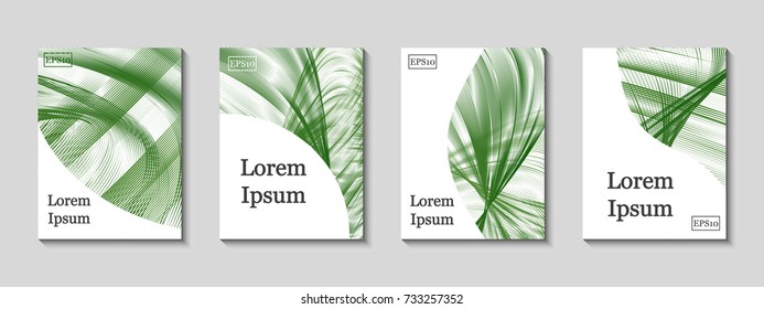 Minimal vector covers set. Future geometric line design set. Galaxy abstract gradient pattern background. Eps10. Can be use for journal, composition, cover, book, certificate, card, flyer