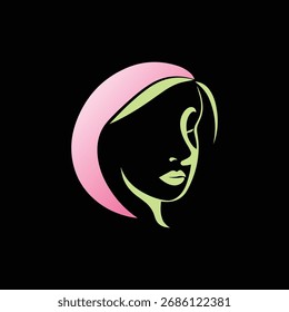 Minimal Vector Female Face Design – Elegant and Simple Woman Portrait Line Art for Beauty, Fashion, Skincare, Cosmetics, Branding, Posters, and Digital Projects
