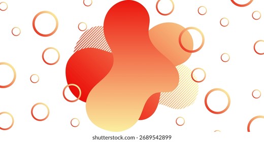 Design de plano de fundo de fluido de cor de gradiente de vetor mínimo