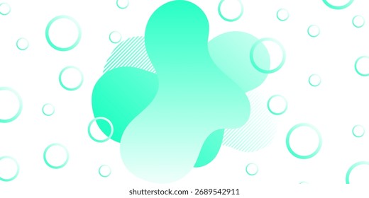 Design de plano de fundo de fluido de cor de gradiente de vetor mínimo