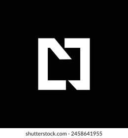 Minimal vector graphic alphabet symbol. Letter N logo and icon .Letter NA logo 