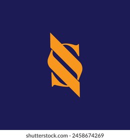 Minimal vector graphic alphabet symbol. Letter SS logo and icon .Letter S Logo 