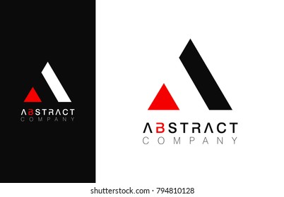 Minimal vector graphic alphabet symbol. Letter A logo.