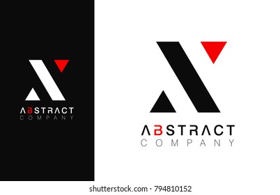 Minimal vector graphic alphabet symbol. Letter N logo.