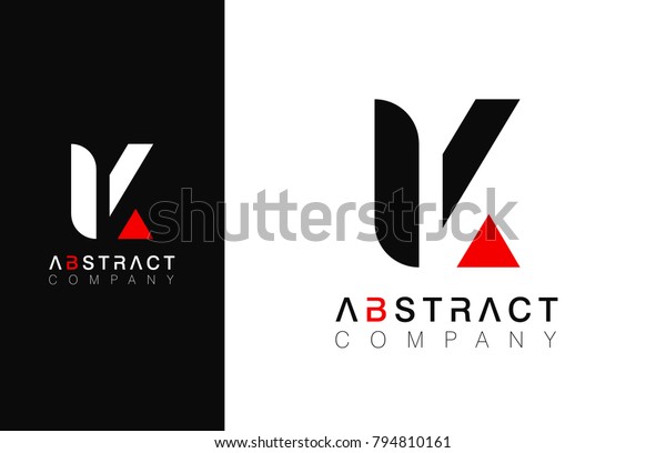 Minimal\
vector graphic alphabet symbol. Letter K\
logo.