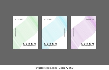 Minimal Vector hipster covers design. Cool halftone shape gradients. Future Awesome Poster template.
