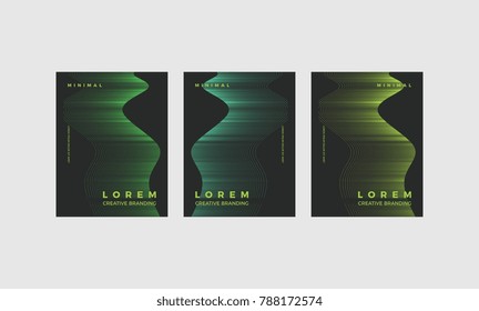 Minimal Vector hipster covers design. Cool halftone shape gradients. Future Awesome Poster template.