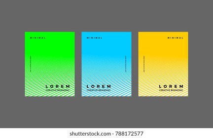 Minimal Vector hipster covers design. Cool halftone shape gradients. Future Awesome Poster template.
