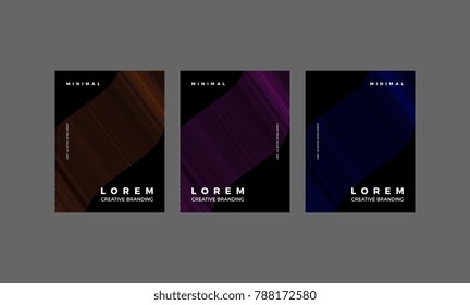 Minimal Vector hipster covers design. Cool halftone shape gradients. Future Awesome Poster template.