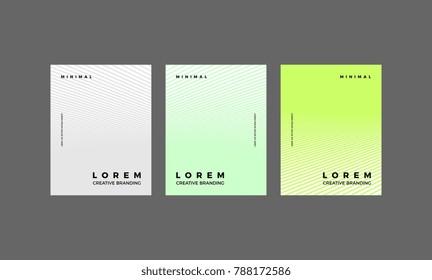Minimal Vector hipster covers design. Cool halftone shape gradients. Future Awesome Poster template.