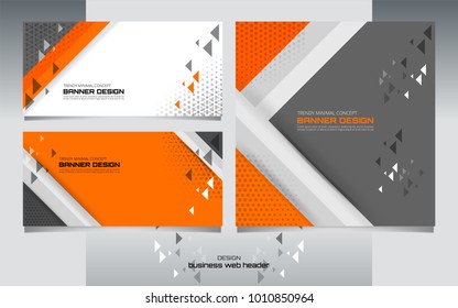 Minimal Vector Illustration of Abstract Banner Background for website headers and advertising design