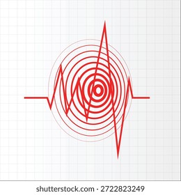 Ilustración vectorial mínima de un suelo agrietado causado por un terremoto. Perfecto para la conciencia de desastres, infografías de seguridad y diseños educativos. Editable y Alta resolución.