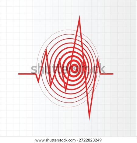 Minimal vector illustration of a cracked ground caused by an earthquake. Perfect for disaster awareness, safety infographics, and educational designs. Editable and high-resolution.