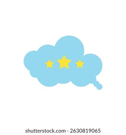 minimal vector illustration representing innovation and technology with a cloud and gear symbol. Perfect for tech startup themes, brainstorming, and creative thinking.